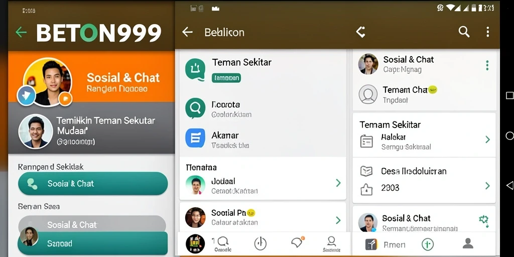 Antarmuka pengguna yang sederhana dan menarik untuk Teman Sekitar.