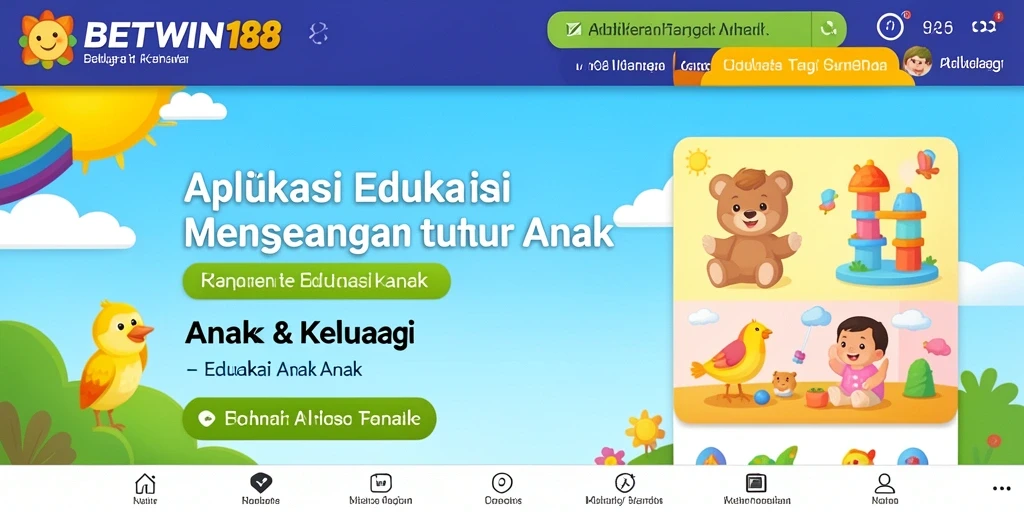 Tampilan antarmuka BETWIN188 yang penuh warna dan interaktif.