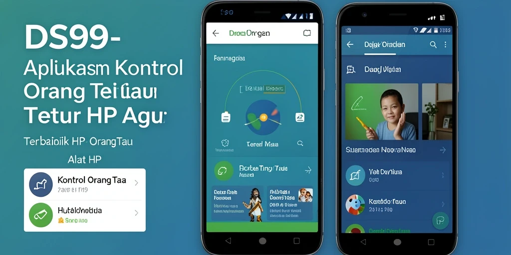 Screenshot antarmuka utama DS99 yang menampilkan fitur kontrol orang tua.