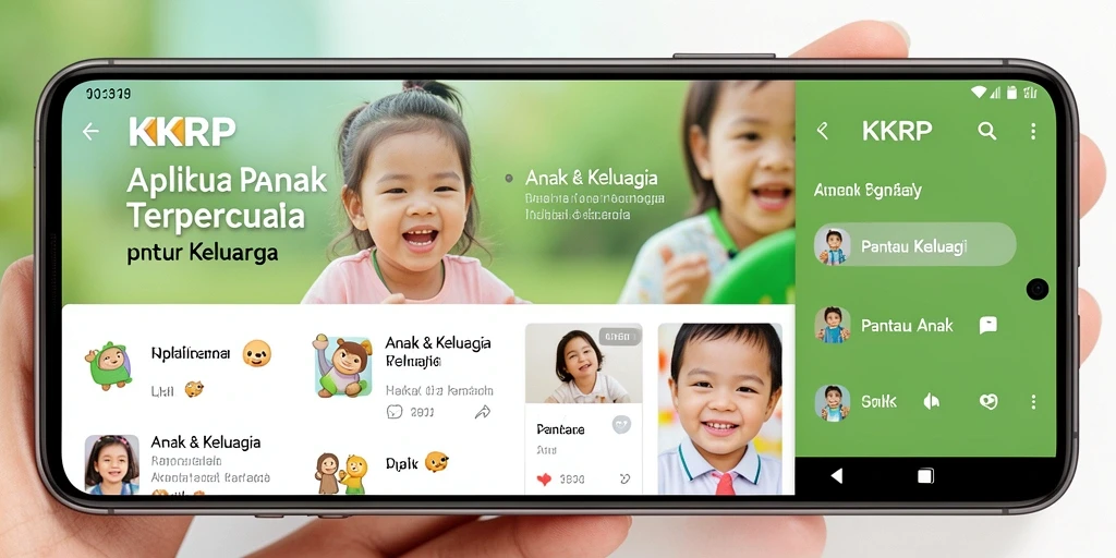 Antarmuka KKRP yang sederhana dan fungsional untuk memantau anak.