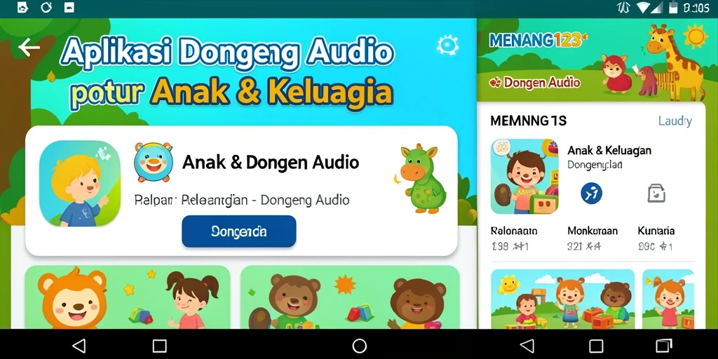 Antarmuka MENANG123 yang ramah anak dengan berbagai cerita menarik.