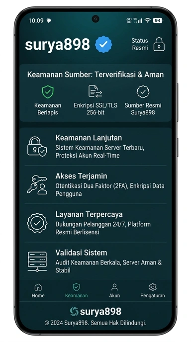 Halaman Resmi Surya898 untuk Pengguna Android