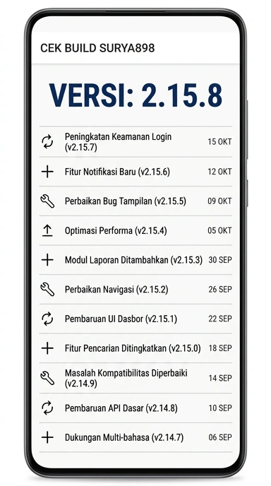 Riwayat Versi Aplikasi surya898 untuk Android
